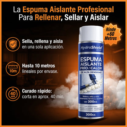 Pack 6 Spray Aislante Frio Calor en Espuma de alta densidad