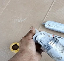 HydroShield sellador de alta densidad en uso